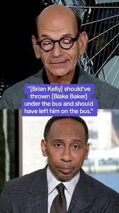 @stephenasmith texted #PaulFinebaum asking if Brian Kelly was going to fire  his defense coordinator after the #Alabama vs. #LSU game 👀 #cfb