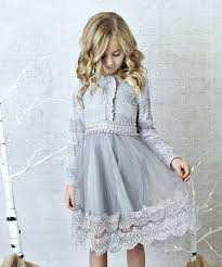 This Gray Lace Accent Long Sleeve Dress Toddler Girls Is Perfect Zulilyfinds Vestidos Para Ninas Ropa Para Ninas Vestidos Bonitos Para Nina
