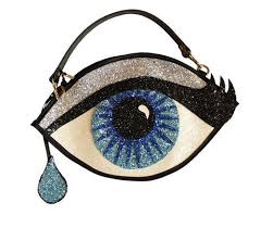 I Want Glitter Purse Clutch Handbag Silver Handbag