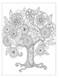 Beautiful Flowers Detailed Floral Designs Coloring Book Preview Designs Coloring Books Tree Coloring Page Flower Coloring Pages