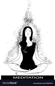 Girl In Lotus Pose Vector Image On Vectorstock Lotus Image Lotus Pose Vector Images