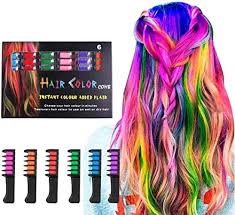 There has been instances where temporary colors don't wash out. Hair Chalk Lawoho 6 Bright Temporary Washable Hair Color Dye Comb Birthday Gifts Cosplay Party Favors For Girls Kids Adults Buy Online At Best Price In Uae Amazon Ae
