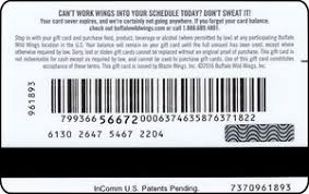 Your card may not be exchanged for cash except where legally required. Gift Card Logo 25 Buffalo Wild Wings United States Of America Buffalo Wild Wings Col Us Bww 012i