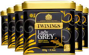 Amazon Com Twinings Lady Grey Loose Tea Caddy 100g Grocery Gourmet Food