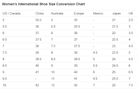 womens clothing size conversion