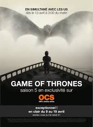 Pagesmediatv & moviestv channelocsvideosgame of thrones, episode 5 saison 7 eastwatch. Ocs S Offre En Clair Sur Freebox Tv Pour La Saison 5 De Game Of Thrones
