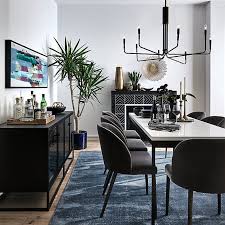 Https Images Crateandbarrel Com Is Image Crate Vgnblrug6x9clive8ambrzpdt1pes19 Web Pdp In 2020 Black Dining Room Dining Room Design Modern Scandinavian Dining Room