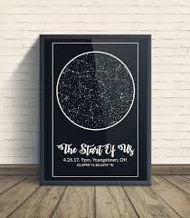 Constellation Map Art Custom Night Sky Print Stars Chart Stars On Wedding Night Celestial Art Star Map By Date Personalized Gift