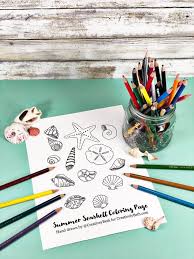 Scopri ricette, idee per la casa, consigli di stile e altre idee da provare. Free Summer Seashell Coloring Page Creatively Beth