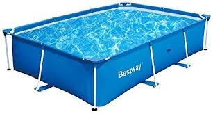 Amazon Com Bestway 118 X 79 X 26 Inches 871 Gallon Deluxe Splash Frame Kids Swimming Pool Garde Children Swimming Pool Swimming Pool Designs Swimming Pools