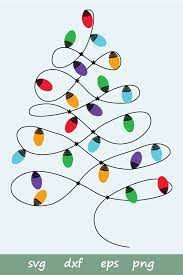 Christmas Lighting Svg Clipart Digital Silhouette And Cricut Etsy Christmas Crafts Christmas Lights Christmas Lighting