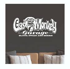 10 coolest cars owned by the cast of fast n' loud. Gas Monkey Garage Dallas Texas Aufkleber In Weiss Dmax Ebay