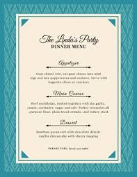 While the food is the main star of every dinner party, you can always add a little pizzazz to the meal with a fully customized menu card that will suit even the most discerning of palettes. Create Unique Dinner Menu For Free Designcap