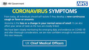 It was first identified in december 2019 in wuhan,. Nhs On Twitter From Today The Uk S List Of Coronavirus Symptoms Has Been Updated Self Isolate If You Develop Any Of The Following A New Continuous Cough Fever Loss Change In