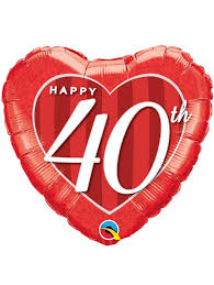 Forty years mean a long journey, and the 40th anniversary is one of the special days of recalling the sweet … 18 Happy 40th Anniversary Heart Balloon 5ct Minimum Q49111 Mf85645 Balloon Supply