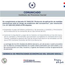 Conocé el cronograma de pagos enero 2021. Instituto De Prevision Social Ips Portal Paraguay
