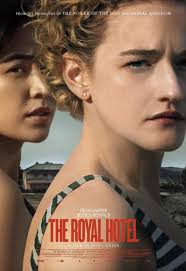 Join MovieChat for more movie updates Streaming: The Royal Hotel  Backpackers Hanna and Liv take a job in a remote Australian pub for some  extra cash and are confronted with a bunch