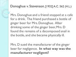 Donoghue v stevenson, 1932 donoghue v folkestone properties ltd, 2003 people: Will A Civil Action Proceed Stage One Duty Of Care Ppt Download