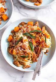 Chorizo And Butternut Squash Pasta With Sage Recipe Butternut Squash Sage Autumn Pasta Recipes Recipes