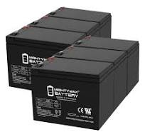 12V 8Ah Battery Replaces CATV Systems, Robotics, E-Bikes - 6 Pack