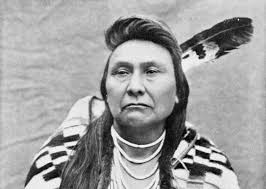 Chief Joseph of the Wallowa band of Nez Perce, an American Native American  tribe in the Pacific Northwest