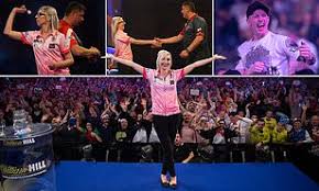 He plays in professional darts corporation events, having previously played in the british darts organisation. Darts New Superstar Fallon Sherrock Does It Again By Beating Mensur Suljovic At World Championship Daily Mail Online