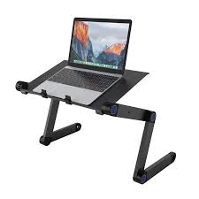 Slypnos Portable Adjustable Aluminum Laptop Desk Stand Table Vented Mount Notebook Macbook Light Weight Ergonomic Tv Bed Lap Tray Stand Up Sitting Walmart Com Laptop Desk Stand Computers Tablets And Accessories Laptop Stand