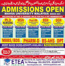 Dates may differ for some programmes of study, especially for some postgraduate and foundation programmes. Mahsa University Admission 2021 Last Date Apply Admissionpk