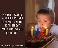 Here are some unique first birthday wishes for sons: Birthday Wishes For Son Happy Birthday Champ First Birthday Wishes