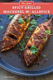 Spicy Grilled Mackerel With Allspice And Paprika In 2020 Mackerel Recipes Grilled Mackerel Whole Mackerel Recipe