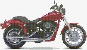 185 x 98 stitches · design area for 14 count: Harley Davidson Motorcycle 2646 Free Cross Stitch Designs Diy Cross Stitch Cross Stitch Patterns Free