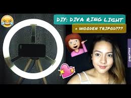 Diy Diva Ring Light 10 500pesos Wooden Tripod Cheapest Ring Light Ever 500 Pesos Lang Youtube Diy Ring Light Diva Ring Light Cheap Lighting
