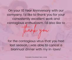 The hilarious moment always memorable in life. 10 Year Work Anniversary Funny Quotes The Write Greeting
