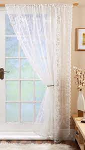 Chantilly Vintage Lace Voile Curtain Panel Slot Top Header Many Colours Sizes Voile Curtains Living Room Vintage Living Room Decor Voile Curtains