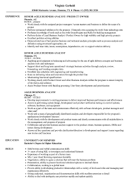 The template does not require any specific technical skills to modify the design elements and create a unique resume. Agile Business Analyst Resume Samples Velvet Jobs