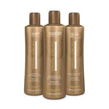 The mixture of cleaning components, which cleans your hair thoroughly and eliminates all surface contaminants. Pack Brazilian Straightening Brazilian Cocoa Eco Keratin 3x300ml 152 99