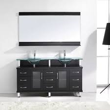Add style and functionality to your bathroom with a bathroom vanity. Modern Double Sink Bathroom Vanity Cabinet Glass Top In Espresso Buy Bathroom Cabinet Bathroom Vanity Cabinet Bathroom Mirror Cabinet Product On Alibaba Com