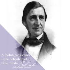 A Foolish Consistency Is The Hobgoblin Of Little Minds Emerson Famous Authors Writing Tips Author