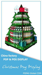 Retail Pos Christmas Tree Cardboard Pop Display With Five Trays Custom Christmas Corrugated Cardboard Display Christmas Tree Cardboard Displ Cardboard Display