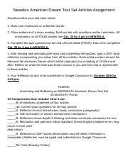 Newsela answer key for teachers. Newsela American Dream Articles Assignment Newsles American Dream Text Set Articles Assignment Directions After You Read Each Article 1 Mark Your Course Hero