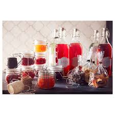 For loads of ways to style your shelves head over to our guide. Korken Clear Glass Jar With Lid Height 10 5 Cm Ikea