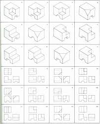 Grid Drawing Worksheets Middle School Corporate Icebreaker Worksheet Free Printable Worksheets Orthographic Drawing Isometric Drawing Technical Drawing