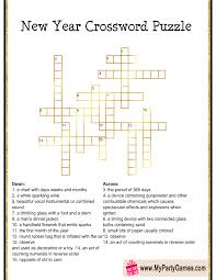 Give these printable crossword puzzles a try and then come back to see how many answers you got correct. Free Printable New Year Crossword Puzzle For Adults My Party Games
