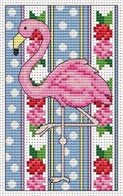 free flamingo cross stitch chart cross stitch embroidery