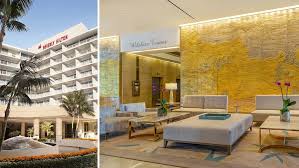 Its close proximity to west hollywood, hollywood and the sunset strip make beverly hills an ideal location for visitors to the los angeles area. First Look Beverly Hilton Hotel Revamps Lobby With New Design Hollywood Reporter