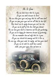 Funeral Poem He Is Gone Mosaicfuneralgroup Amanzimtoti Sympathy Poems Because He Lives Smile Because