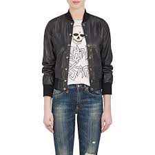 R13 Women S Leather Varsity Jacket 1 295 Liked On Polyvore Featuring Outerwear Jackets Leather Varsity Jackets Real Leather Jacket Collar Leather Jacket