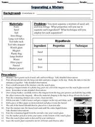 Separating A Mixture Lab Cool Science Experiments Matter Science Science Experiments