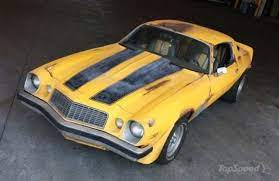 Jamboolio records a 1977 yellow chevy camaro with the black hood stripes and black rally wheels. Original Bumblebee Camaro Is Going Up For Auction Pictures Photos Wallpapers Top Speed Camaro Chevrolet Camaro Chevy Camaro