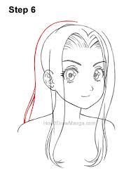 Nov 26, 2020 · draw the hairline at the top of your head shape the hairline should take up about a quarter of your anime character's face. How To Draw A Manga Girl With Long Hair 3 4 View Step By Step Pictures How 2 Draw Manga
